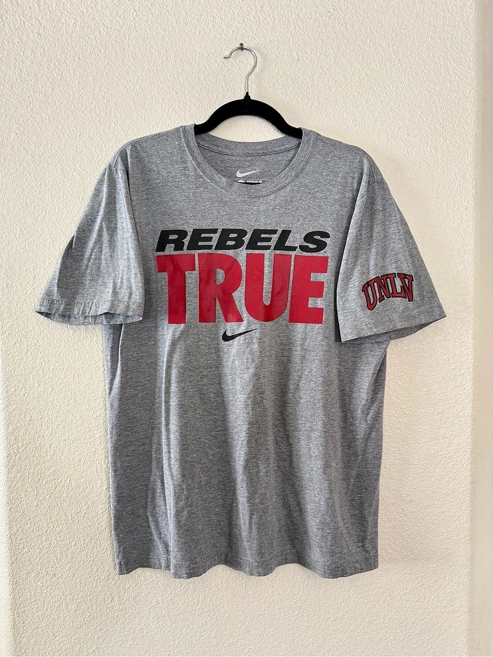 Nike Rebel True Graphic Tee Gray Mens Large
